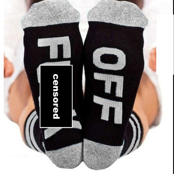 Rude Socks - Black & Gray - Picture 2 of 3